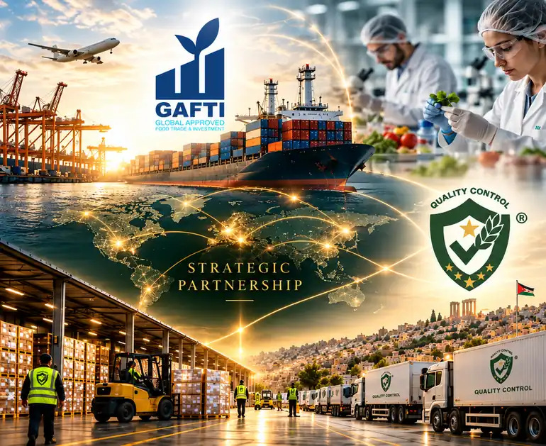 Strategic partnership: GAFTI International food development and global logistics alongside QC FOOD distribution in Jordan
